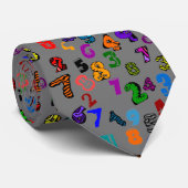 Zahlenmuster Krawatte (Gerollt)