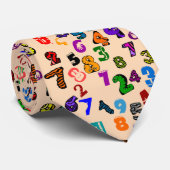 Zahlenmuster Krawatte (Gerollt)