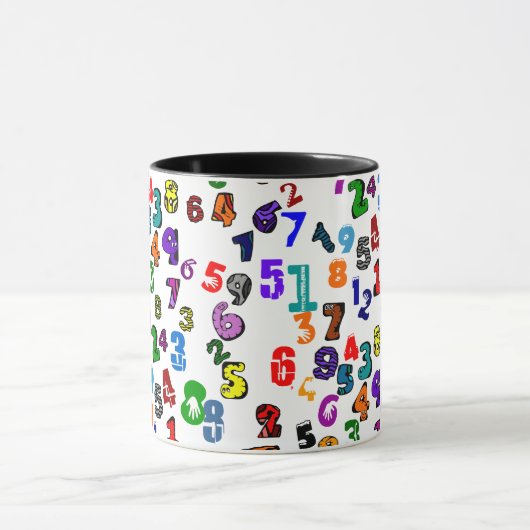 Zahlenmuster Tasse (Zentrum)