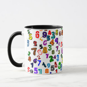 Zahlenmuster Tasse