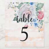 Zahlentabelle Weinkennzeichen. Weinetikett (Einzelnes Label)