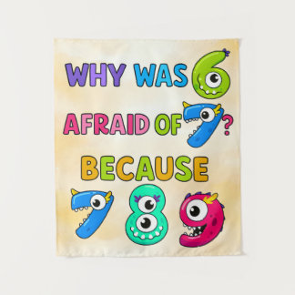 Zahlentag Lustiges Mathe-Banner 7 8 9 für Schulen Wandteppich