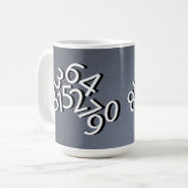 Zahlentwurf Kaffeetasse (Vorderseite Links)
