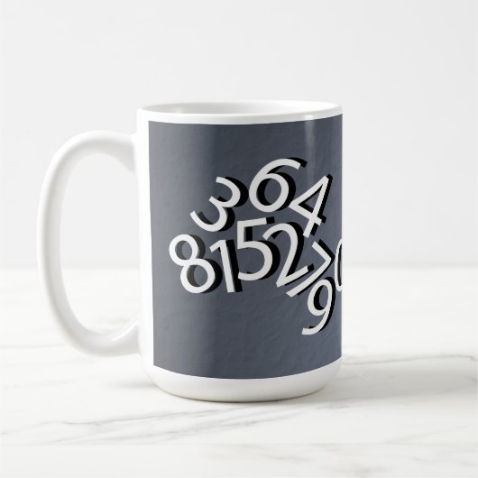 Zahlentwurf Kaffeetasse (Links)