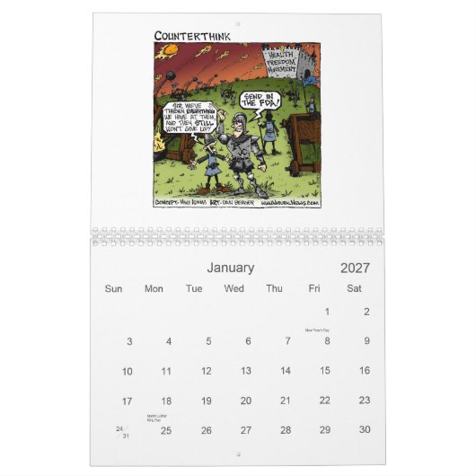 Zähler 2010 denken Kalender (Jan 2027)