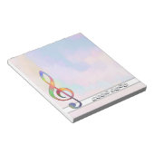 Zähler Notenschlüssel Notizblock (angewinkelt)