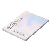 Zähler Notenschlüssel Notizblock (Rotiert)