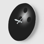 Zahllose schwarze Bowlinghalterung Große Wanduhr (Winkel)