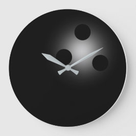 Zahllose schwarze Bowlinghalterung Große Wanduhr