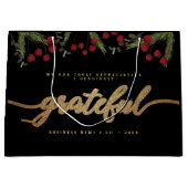 Zahlloses modernes Schriftzug Holly-Pine-Geschäfts Große Geschenktüte (Vorderseite)