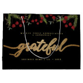 Zahlloses modernes Schriftzug Holly-Pine-Geschäfts Große Geschenktüte (Rückseite)