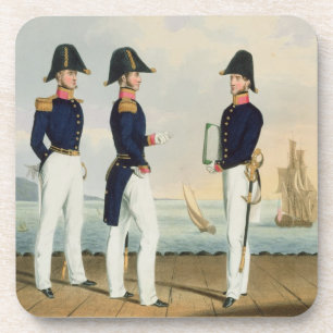 Zahlmeister und Kapitäns Clerk, überziehen Sie 7 Untersetzer