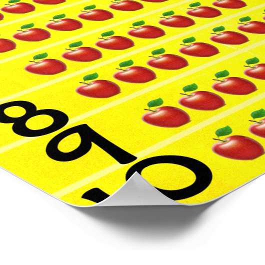 Zählnummern Poster (Ecke)