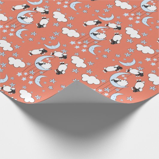 Zählpapier für Schafe 10 Geschenkpapier (Ecke)