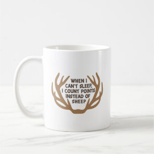 Zählpunkte auf Geweih/Rack lustig für Jäger Kaffeetasse