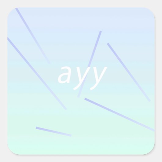 zahlreich quadratischer aufkleber (Vorderseite)