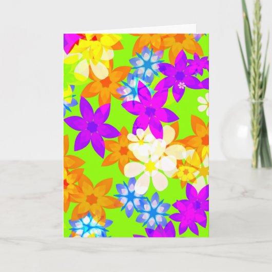 Zahlreiche Blume Karte (Vorderseite)