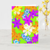 Zahlreiche Blume Karte (Gelbe Blume)