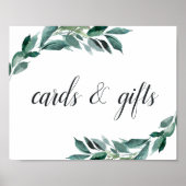 Zahlreiche Foliage Hochzeitkarten & Geschenkzeiche Poster (Vorne)