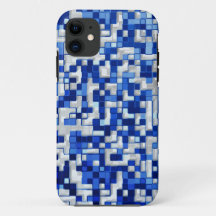 Zahlreiche kleine Plätze, blaue Farbtöne