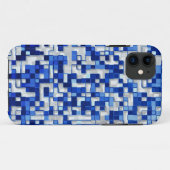Zahlreiche kleine Plätze, blaue Farbtöne Case-Mate iPhone Hülle (Rückseite (Horizontal))