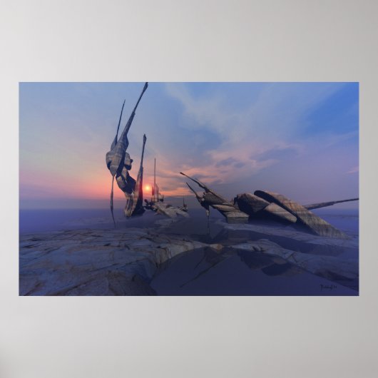 Zahlreiche Orte - surrealer Druck Poster (Vorne)