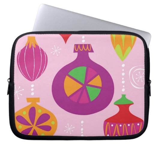 Zahlreiche Weihnachtsdekoration illustriert im Laptopschutzhülle (Vorderseite)