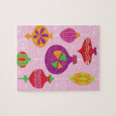 Zahlreiche Weihnachtsdekoration illustriert im Puzzle (Horizontal)