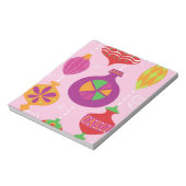 Zahlreiche Weihnachtsdekorationen illustriert Notizblock (Rotiert)