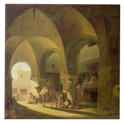 Zahlreiche Zahlen in einem afrikanischen Fliese (Vorderseite)