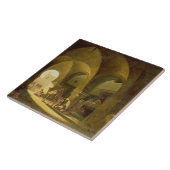 Zahlreiche Zahlen in einem afrikanischen Fliese (Seite)