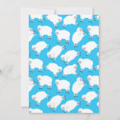 Zählschaf Einladung (Vorderseite)