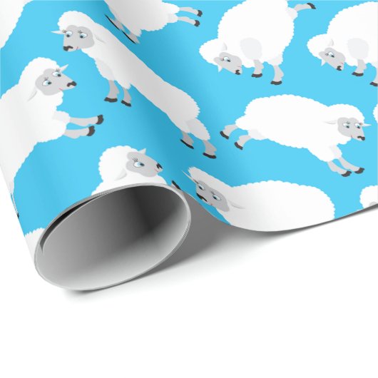 Zählschaf Geschenkpapier (Rolleneckpunkt)