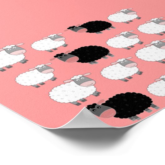 Zählschaf Poster (Ecke)