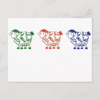 Zählschaf Postkarte