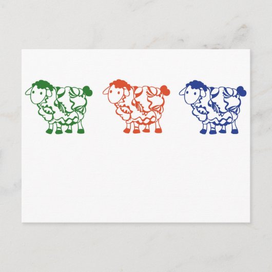 Zählschaf Postkarte (Vorderseite)
