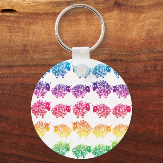 Zählschaf Schlüsselanhänger (Vorderseite)