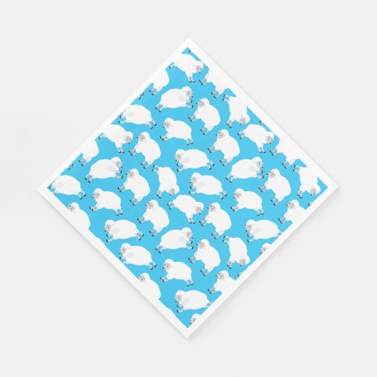 Zählschaf Serviette (Ecke)