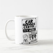 Zahlschalter Autowerkstatt Kaffeetasse (Links)