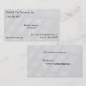 Zahlschlüssel auf Taschenrechner verblassen Visitenkarte (Vorne/Hinten)