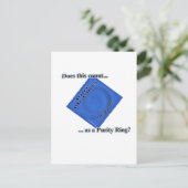 Zählt das postkarte (Stehend Vorderseite)