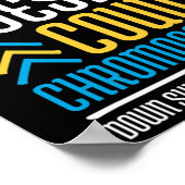 Zählt kein Chromosomen-Down-Syndrom Poster (Ecke)