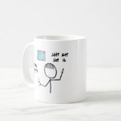 Zähltage Kaffeetasse (Vorderseite Links)