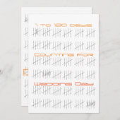 Zähltage mit Sticks Einladung (Vorne/Hinten)