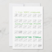 Zähltage mit Sticks Einladung (Vorderseite)