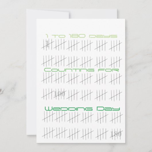 Zähltage mit Sticks Einladung (Vorderseite)