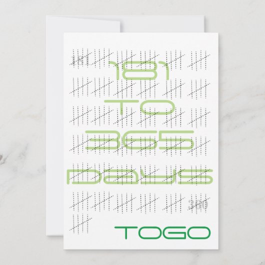 Zähltage mit Sticks Einladung (Rückseite)