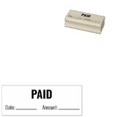 ZAHLTER Datumsbetrag Vorlage für Geschäftstext Gummistempel (Stempel)