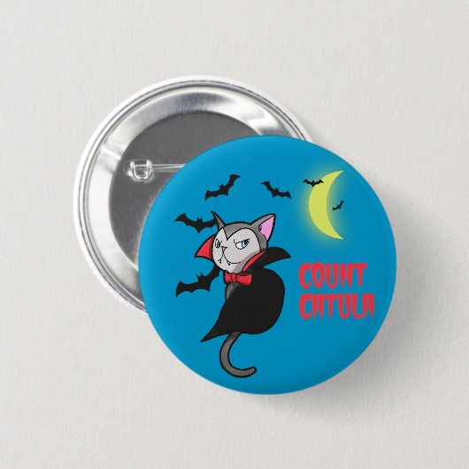 Zählung Catula | niedliche Halloween Button (Vorne & Hinten)