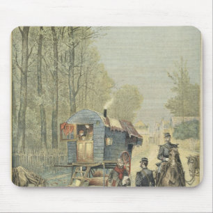 Zählung der Reisender in Frankreich Mousepad
